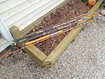 Lot Six 6' Fishing Rods 2X Penn Long Beach Daiwa Mohawk Sea Unbranded Wood. Fixed Price $60.00.
