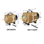Aquaneat Aquarium Air Pump, Commercial For Fish Tank With Outlets. Fixed Price $38.99.