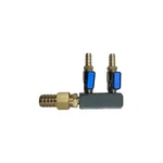 Matala 2-VALVE Hd Air Manifold With 1/2IN Barb SC2-12-MT. Fixed Price $44.00.
