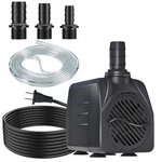 Songlong 400GPH 10FT Power Cord Submersible Pump With Tubing, Over Heating Pr.... Fixed Price $42.93.