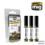 AMM7502 Ammo By Mig Oilbrusher Set - Green Tones. Fixed Price $22.04.