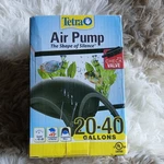 Tetra Aquarium Air Pump 20 - 40 Gallons New In Box The Shape Of Silence. Fixed Price $17.95.