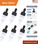 Compact 6-PIECE Aquarium Check Valve Set Reliable One-way Airflow Solution. Fixed Price $8.99.