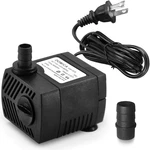 90 Gph Mini Submersible Pump, Small Fountain (5W 350L/H) For Water Feature,. Fixed Price $12.78.
