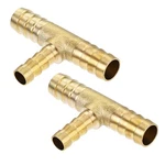 Uxcell Reducing Barb Hose Fitting Tee Shape Pipe 3/8" 1/4", Brass. Fixed Price $13.63.