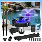 Floating Pond Fountain Aerator With Led Lights 1HP 15000GPH 2 Spray Modes. Fixed Price $279.99.