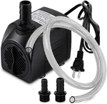 400GPH Submersible Pump With Ft Tubing, (1500L/H 25W) Durable Fountain Water. Fixed Price $35.99.