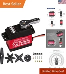 Rated 25KG Servo With Full Metal Gears Superior Robotics Performance. Fixed Price $27.99.