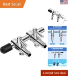 Stainless Steel Aquarium Air Pump Splitter 2-WAY Valve For Oxygen Control. Fixed Price $7.99.