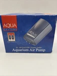 New Culture 20-60 Gallon Double Outlet Aquarium Fish Tank Air Pump MK-1504. Fixed Price $15.00.