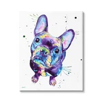Stupell Industries French Bulldog Purple Hued Canvas Wall Art, Design By .... Fixed Price $126.69.