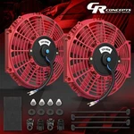 X Universal Slim 12" Pull/push Electric Radiator Cooling Fan+mounting Kit Red. Fixed Price $41.33.