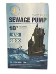 1/2 H.p. Cast Iron Sewage Ejector Pump W/tether Switch Wayne. Fixed Price $239.00.
