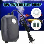 Silent Air Pump Large Aquarium Fish Tank Hydroponic Oxygen 2 Outlet Us. Fixed Price $12.49.