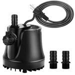 Aqqa 25W 400GPH Submersible Aquarium Water Pump Adjustable Switch Nozzles. Fixed Price $39.98.