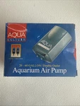 Culture 20-60-GAL. Double Outlet Aquarium Air Pump Includes Check Valves. Fixed Price $13.67.