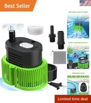 Submersible Pool Pump With 25FT Power Cord - Efficient Water Removal 850 Gph. Fixed Price $98.77.