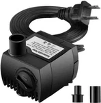 80 Gph Submersible Water Pump Pond Aquarium Fish Tank Fountain With 3 Feet Hose. Fixed Price $16.80.