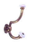 (5 Pack) Coat Hook Ceramic Ends Two Prong Antique Brass Back Mount H23-P2241AB. Fixed Price $67.82.