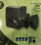 Algreen Easyflo 2400 Pond Pump Eith Fountain Heads 600 (gph) Maximum Flow. Fixed Price $35.00.