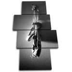 Ballet Pumps Dance Performing Multi Canvas Wall Art Picture Print. Fixed Price $109.99.
