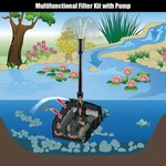 660 Gph Pond Filter Pump With Uv Sterilizer, 3 Fountain Heads, Adjustable IPX8. Fixed Price $81.99.