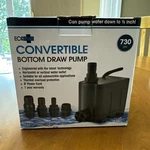 Ecoplus Convertible Bottom Draw Water Pump - Submersible Hydroponics. Fixed Price $89.99.