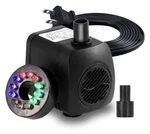Lewisia 211 Gph Fountain Pump Submersible With Led Light Adjustable Water Flo.... Fixed Price $21.33.