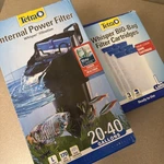 Tetra Power For 20-40 Gallon Tanks + 3 Pack Of Large Filters. Fixed Price $29.99.