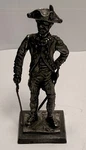 K/s Historical Pewter Figurine Officer Regiment De Soissonnais 1781 W/ Box. Fixed Price $24.99.