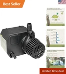 Beckett 355 Gph Pond Pump, 11.5 Height, 16-FT Cord Low Maintenance. Fixed Price $71.99.