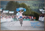 Tom Pidcock Holds Flag The Air After Crossing Finishing Line 12X8 Photo. Fixed Price $107.21.