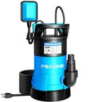 Poxurio Submersible Sump Pump, 1HP High Flow Dirty 5300GPH, Blue. Fixed Price $106.79.
