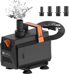 Aquamiracle Aquarium Water Pumps (3330L/H, 45W) 880GPH, Black, Orange. Fixed Price $37.35.