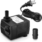 90 Gph Mini Submersible Pump, Small Fountain (5W 350L/H) For Water Feature. Fixed Price $12.23.