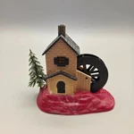Vintage Sternco Aquarium Bubbler Decor Water Mill House Fish Tank. Fixed Price $20.00.