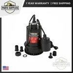 42360 Ironton Submersible Water Pump W/ Float Switch Auto On/off 1268 Gph 1/8HP. Fixed Price $99.99.