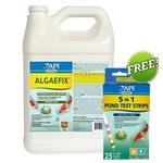 Api Pond Algaefix Gallon Control 169C Plus 5 In Test Strips. Fixed Price $84.98.