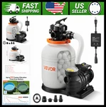 Vevor 14 In Above Ground Pool Sand Filter Pump 0.75 Hp 3500 Gph. Fixed Price $298.99.