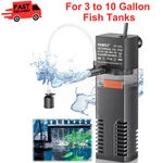 Pawfly Internal Aquarium Filter, Submersible Power With 55 Gph Water Pump. Fixed Price $12.55.